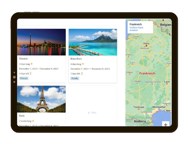 Travel Planner Notion Templates-colnotion