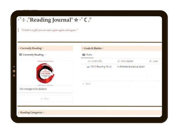  Elevating Your Reading Experience with the Notion Reading Journal Planner Template-colnotion